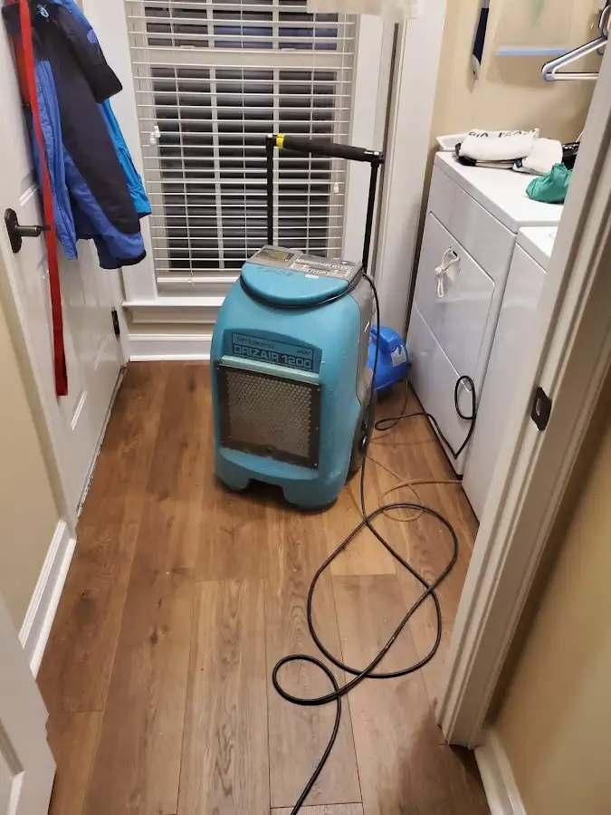 Commercial dehumidifier deployed for Flood Damage Cleanup in Greenbrier
